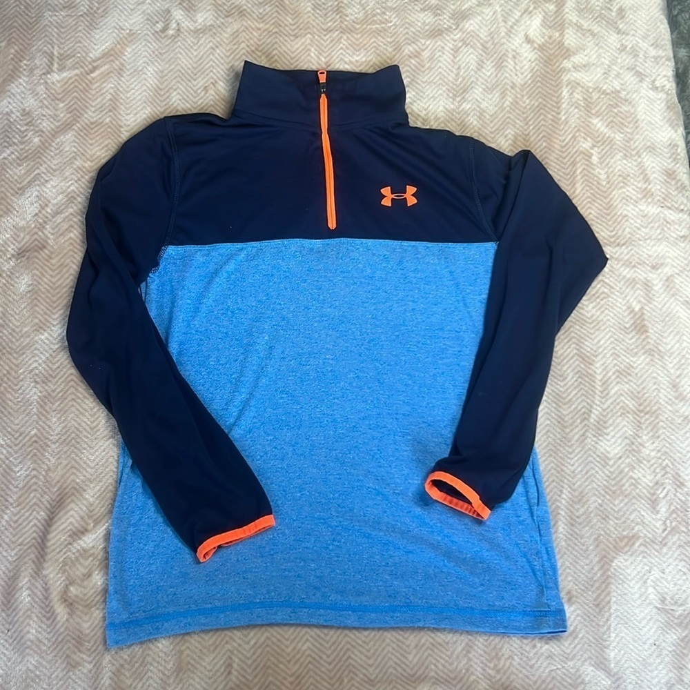 Underarmour Threadborne Quarter Zip Performance Top sz L